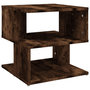 Voir la diapositive 2 : VIDAXL Table d'appoint Chene fume 40x40x40 cm Bois d'ingenierie