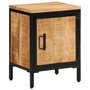 Voir la diapositive 1 : VIDAXL Table de chevet 40x30x52,5 cm bois de manguier massif brut
