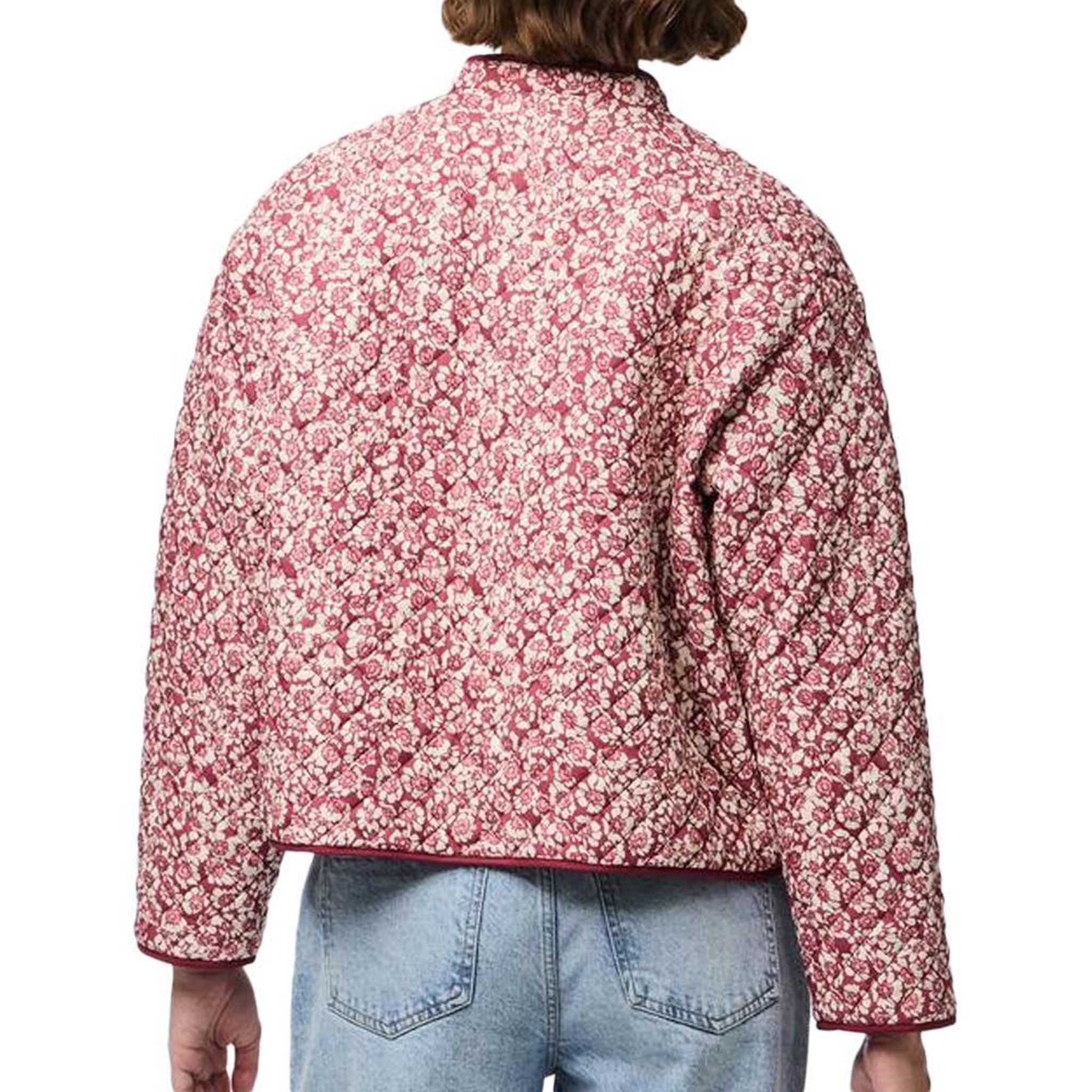 Voir la diapositive 2 : Pieces Veste Matelassée Rose Femme Pieces Ke
