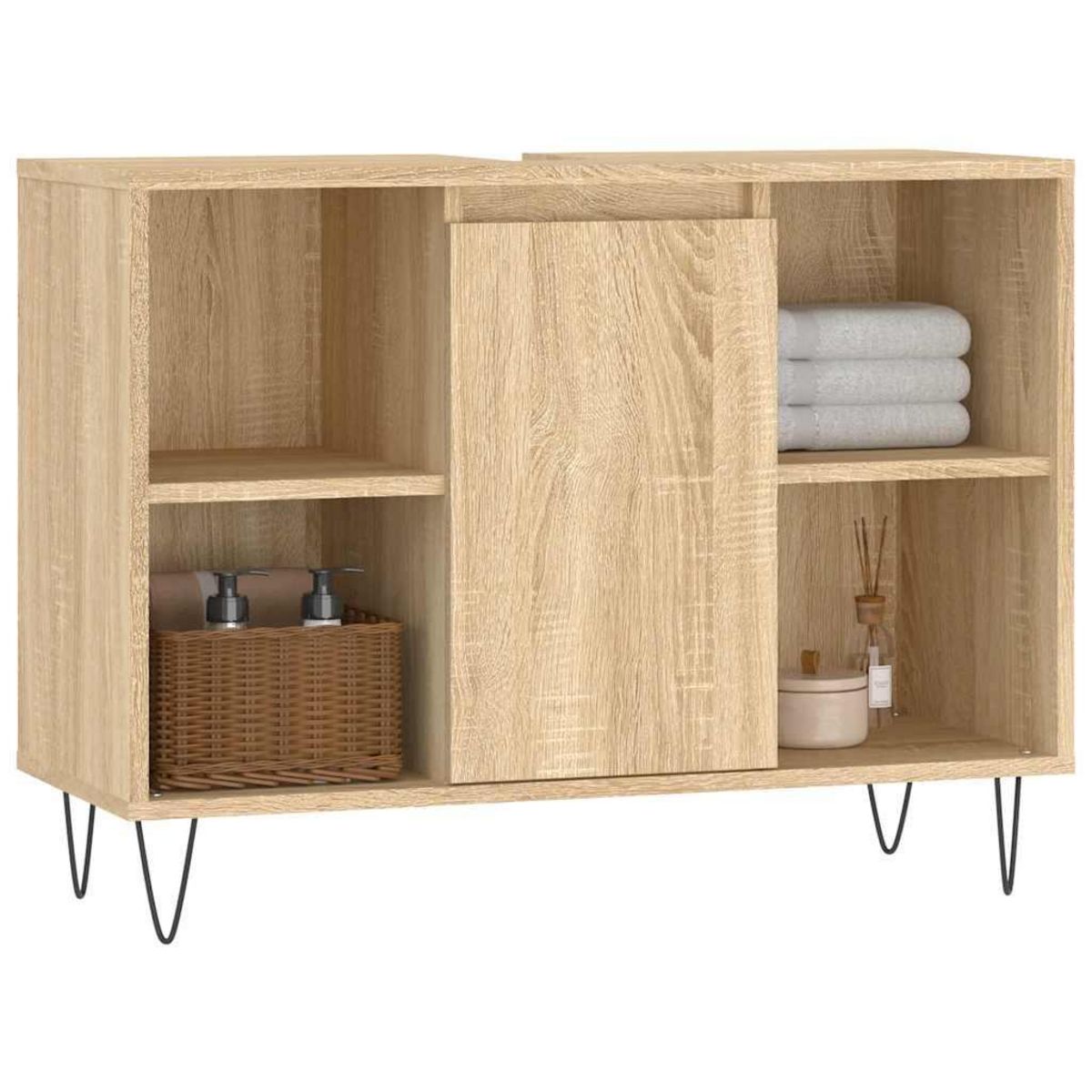 VIDAXL Armoire salle de bain chene sonoma 80x33x60cm bois d'ingenierie