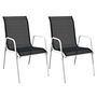 Voir la diapositive 4 : VIDAXL Ensemble de bistro 3 pcs Acier Noir