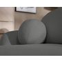 Voir la diapositive 3 : BEST MOBILIER Berenice - canapé d'angle droit 4 places convertible avec coffre en tissu bouclette