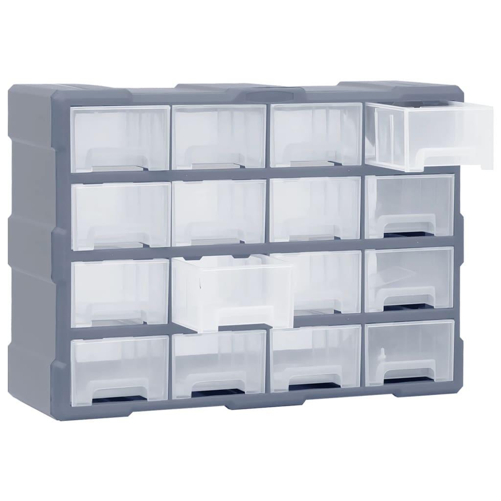 Voir la diapositive 4 : VIDAXL Organisateur multi-tiroirs avec 16 tiroirs centraux 52x16x37 cm