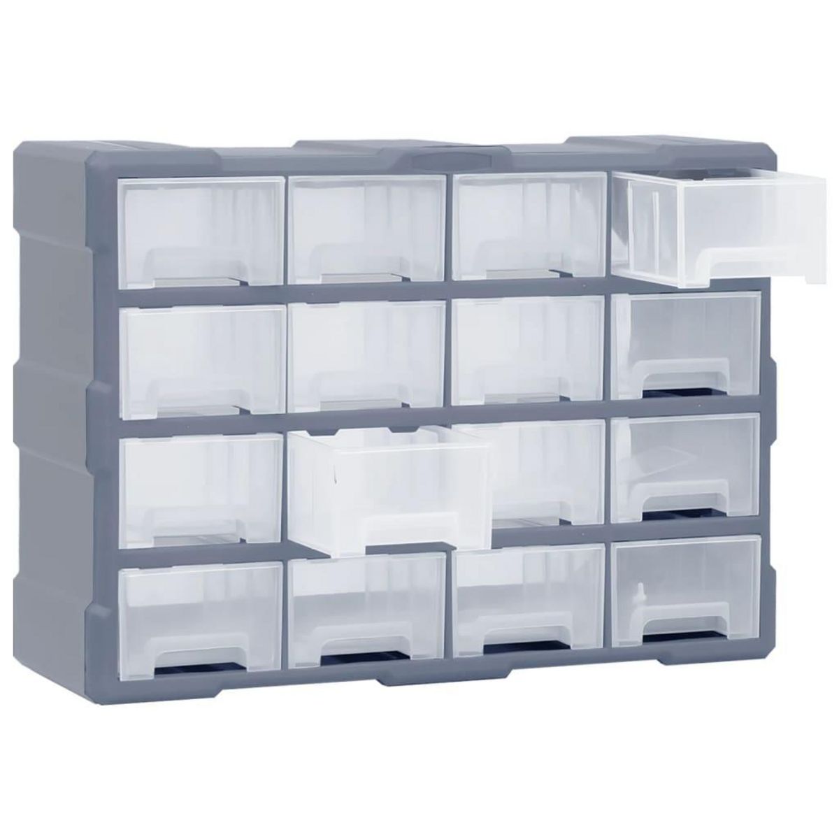 VIDAXL Organisateur multi-tiroirs avec 16 tiroirs centraux 52x16x37 cm