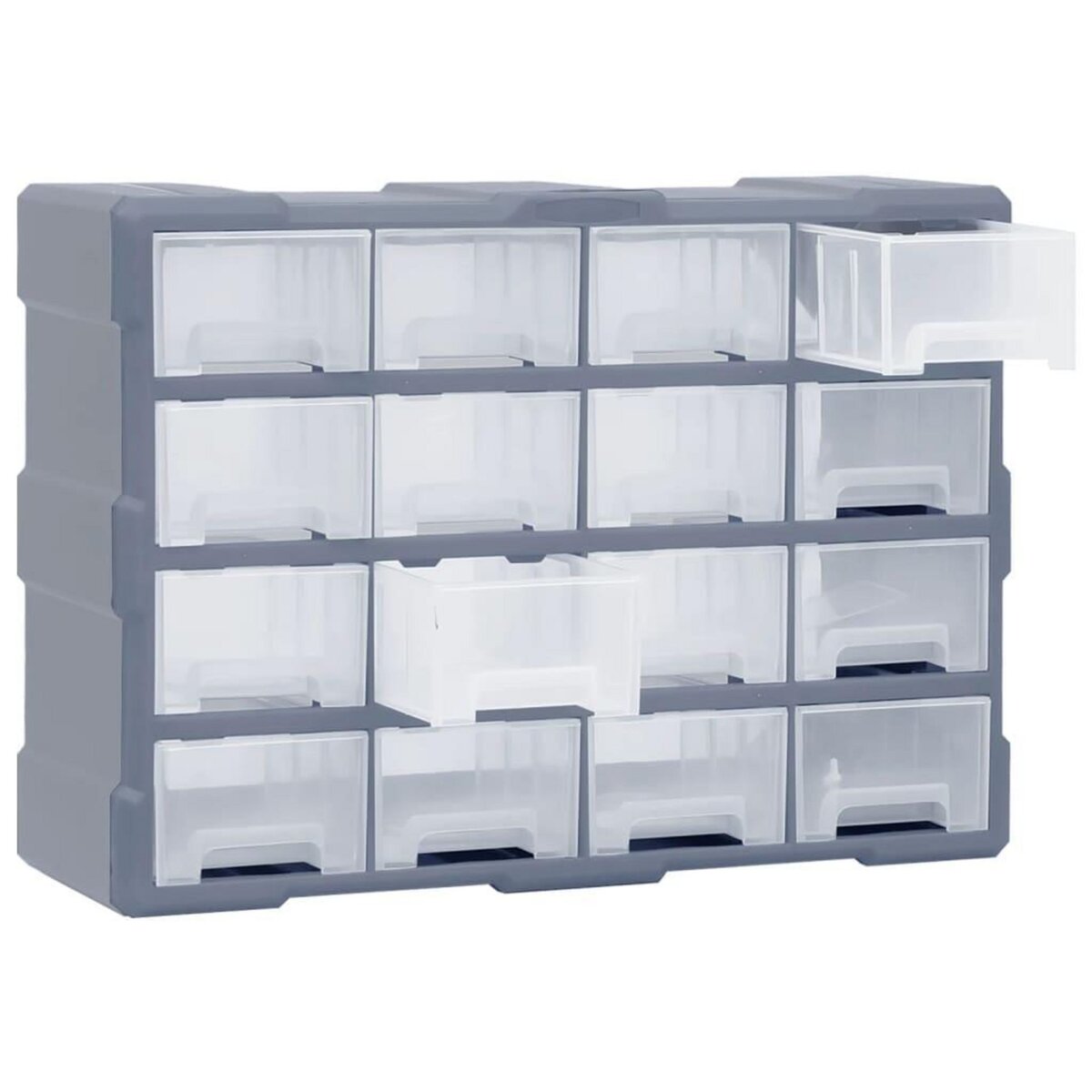 VIDAXL Organisateur multi-tiroirs avec 16 tiroirs centraux 52x16x37 cm