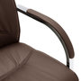 Voir la diapositive 5 : VIDAXL Chaise de bureau cantilever Marron Similicuir