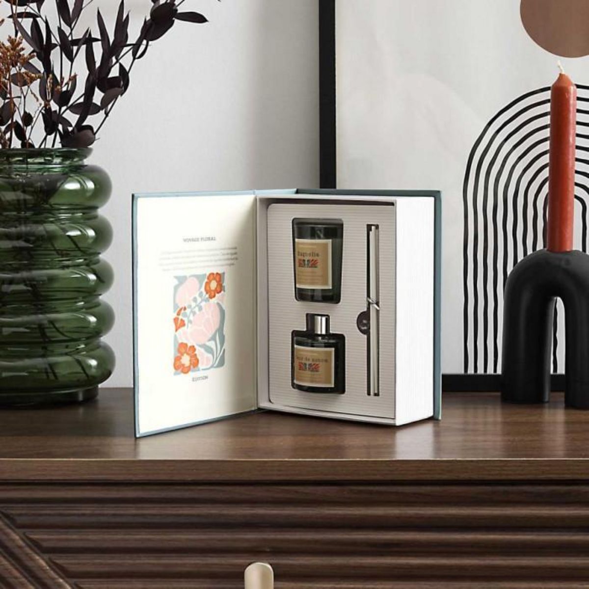 Paris Prix Coffret Senteur Parfumée   Flower  18cm Magnolia