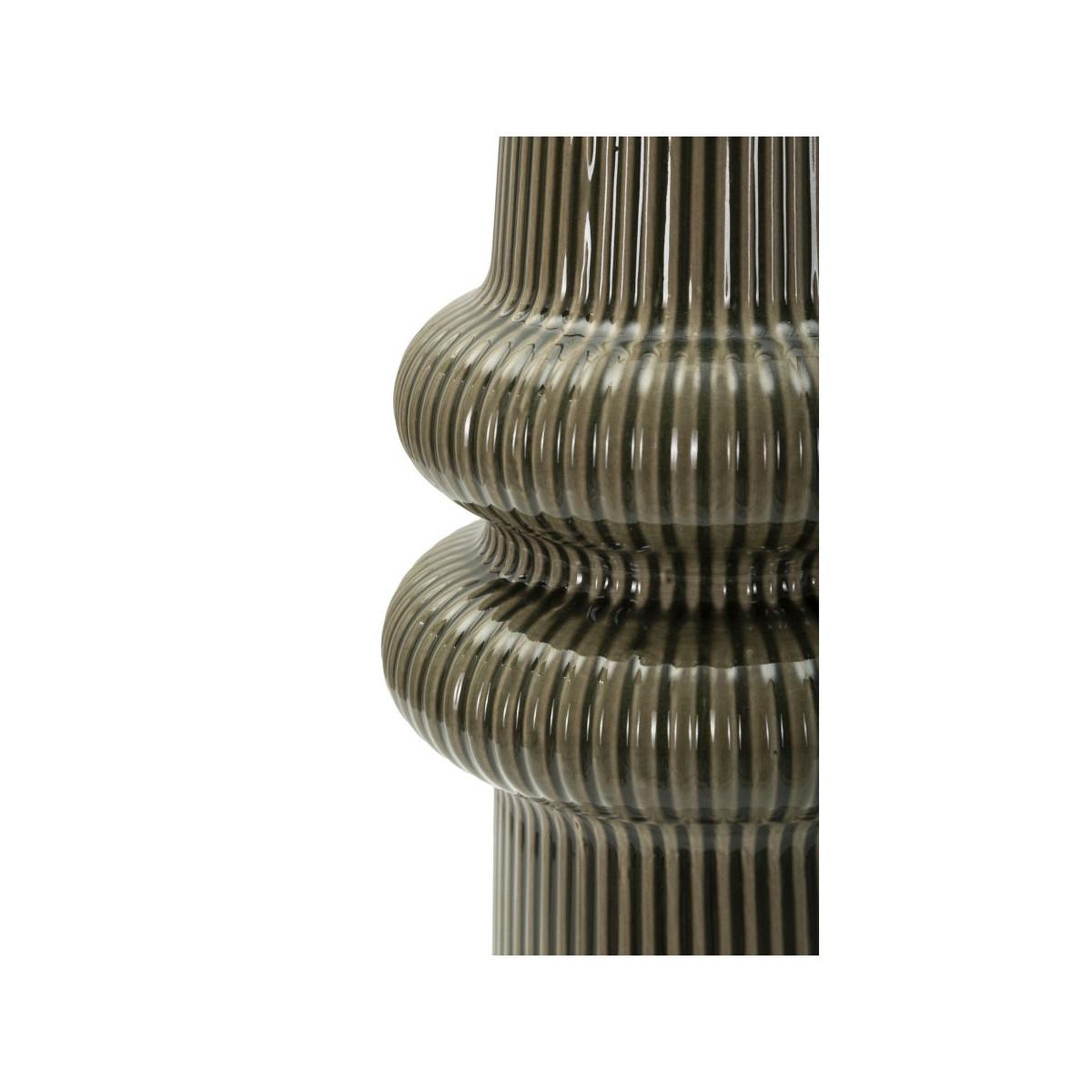 Voir la diapositive 4 : Paris Prix Vase design en céramique  armony  36cm vert