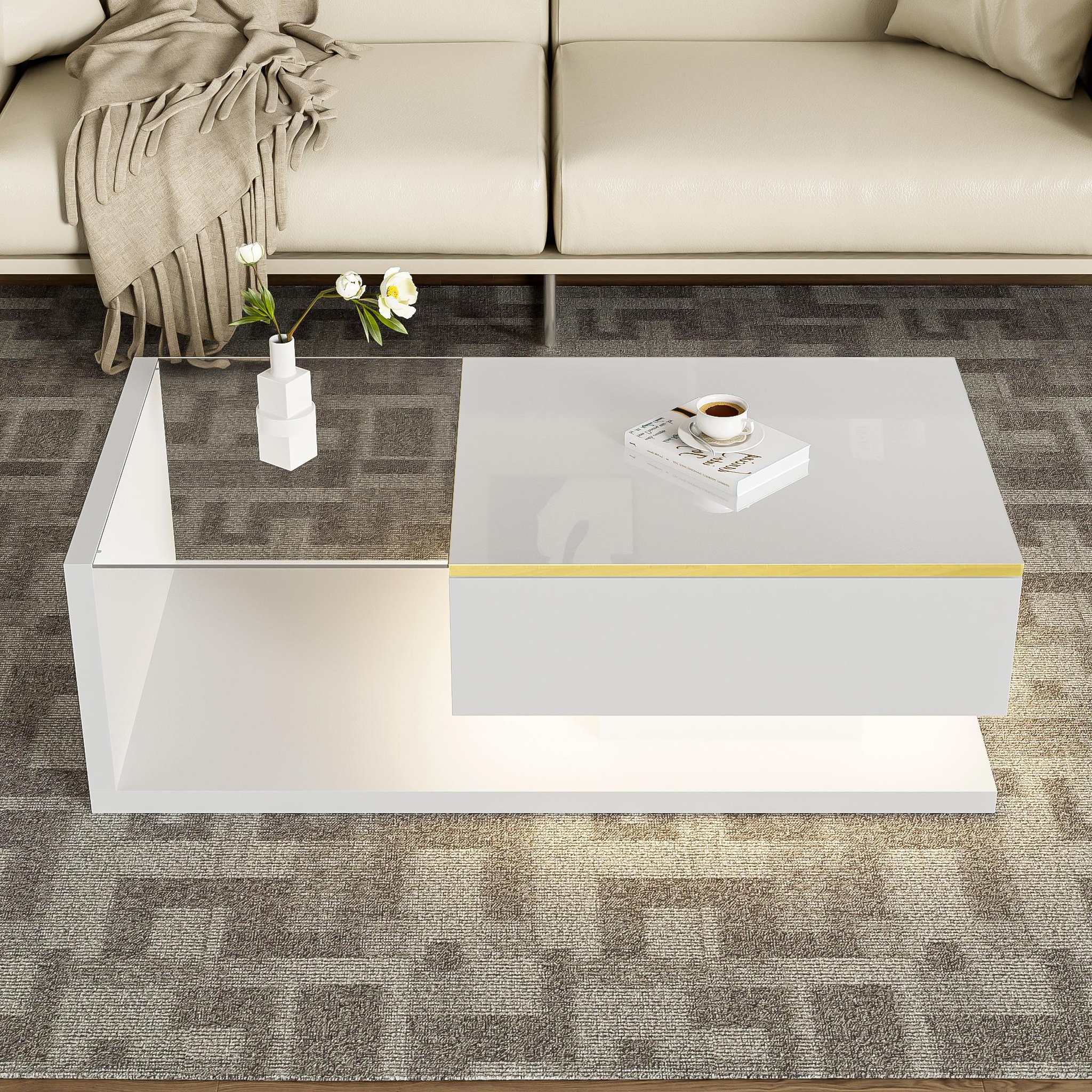 Voir la diapositive 2 : MERAX Table basse rectangulaire