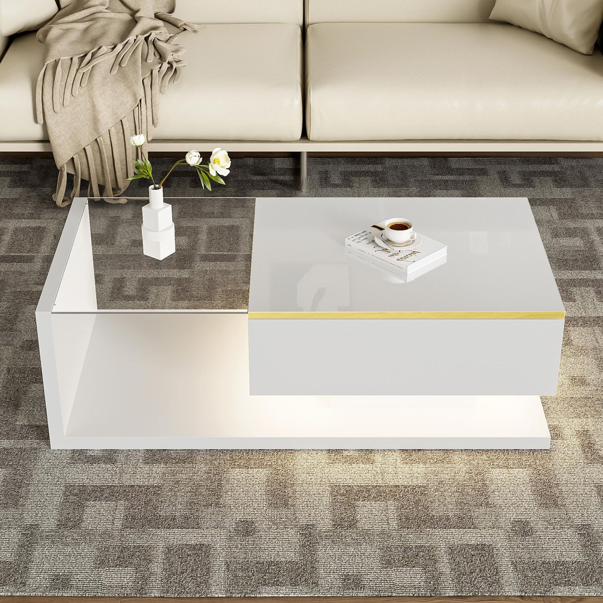 MERAX Table basse rectangulaire