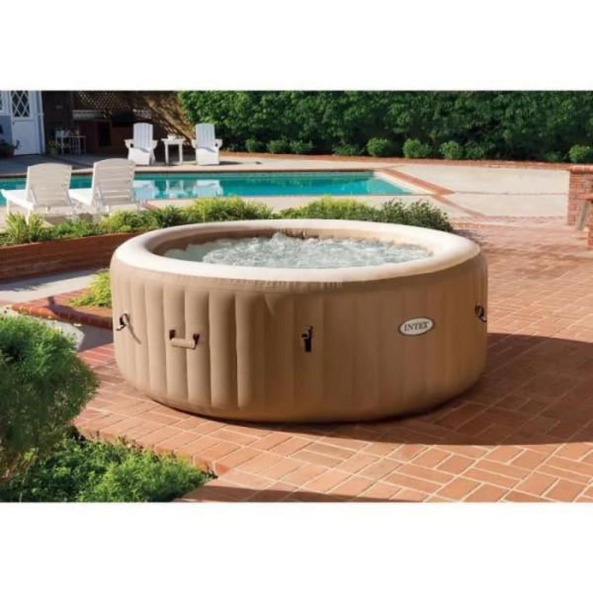 INTEX Spa gonflable INTEX - Sahara - 196 x 71 cm - 4 places - Rond - 28426EX