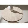 Voir la diapositive 4 : Paris Prix Table d'Appoint Effet Travertin  Haron  50cm Beige