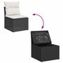 Voir la diapositive 5 : VIDAXL Salon de jardin avec coussins 2 pcs noir resine tressee acacia