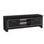 Voir la diapositive 1 : Meuble TV moderne 1 niche 2 portes laqué brillant L160 cm
