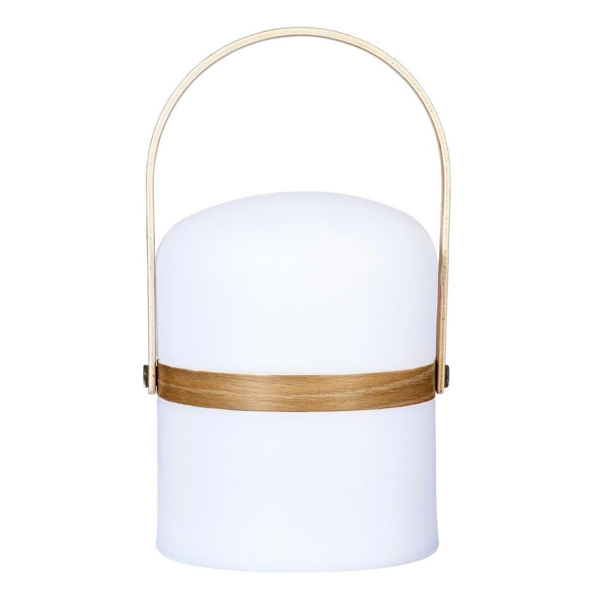 ATMOSPHERA Lampe nomade avec anse  baladeuse  26cm blanc