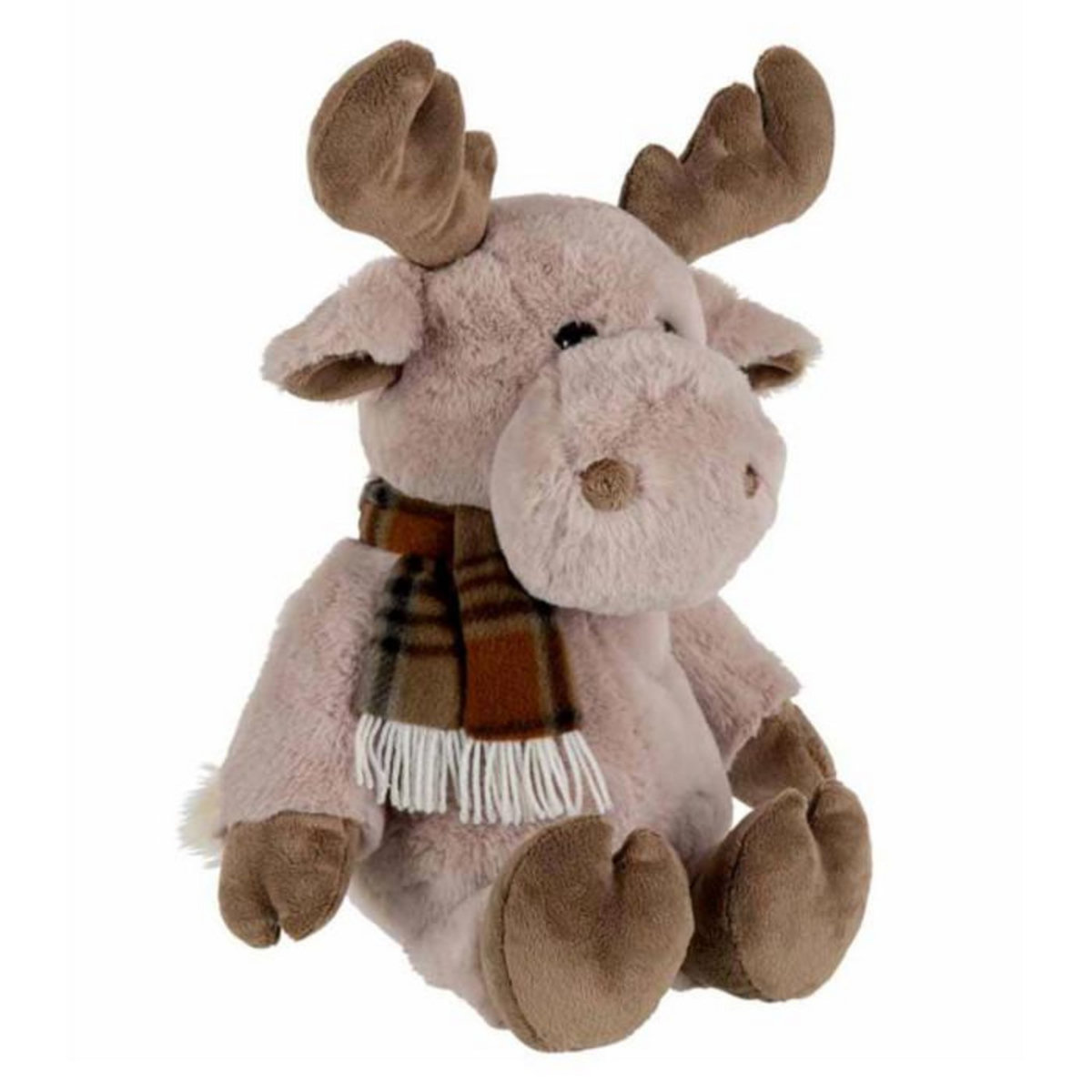 Paris Prix Peluche Enfant  Renne avec Écharpe  30cm Marron