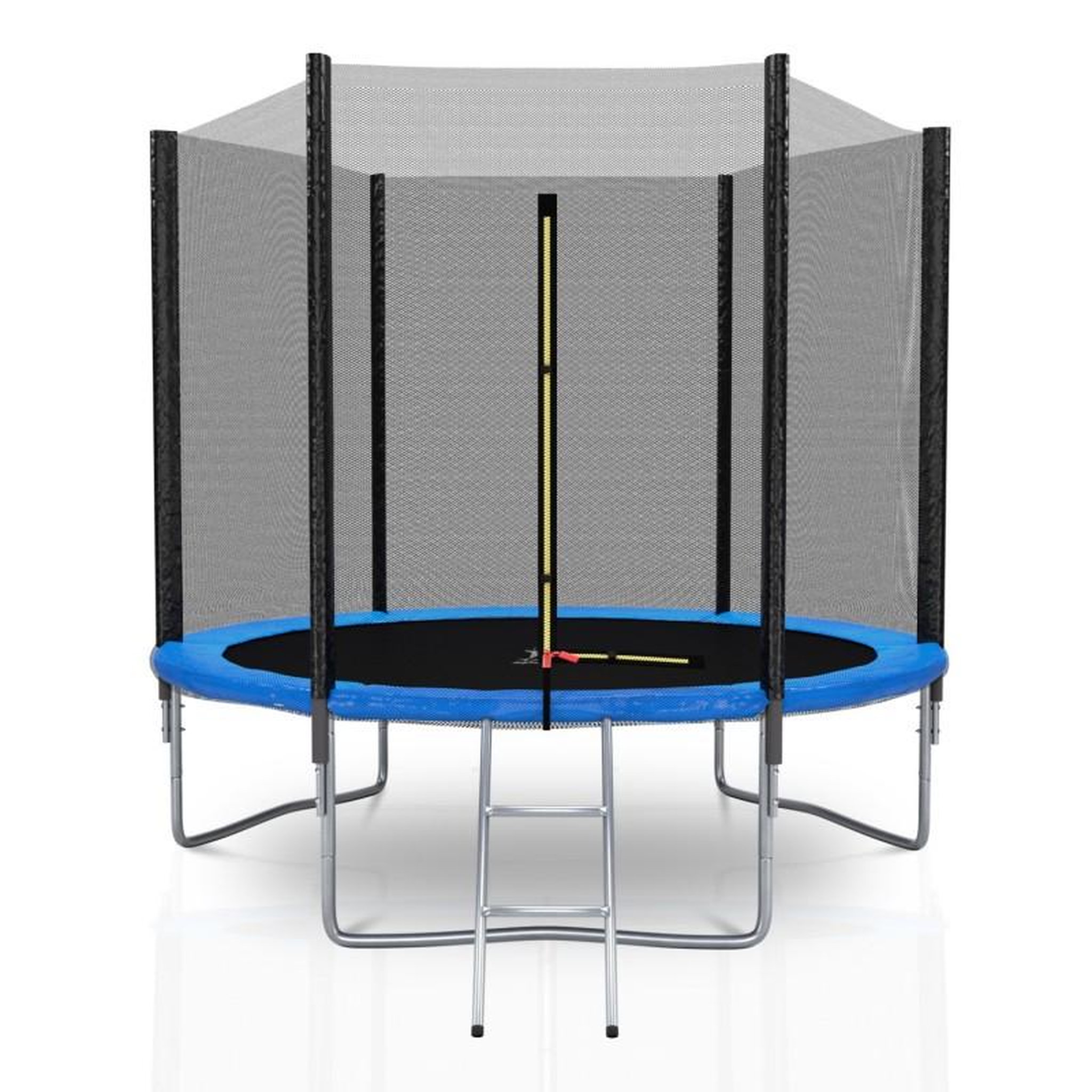 Voir la diapositive 1 : KAIA SPORTS Trampoline extérieur Deluxe 8Ft / ø244cm KAIA SPORTS Trampoline de jardin avec Filet, mousse de protection et échelle