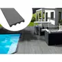 Habitat et Jardin Pack 15 m² - Lames de terrasse composite pleines - Gris