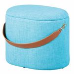 Paris Prix Pouf de Rangement à Anse  Dumont  42cm Turquoise