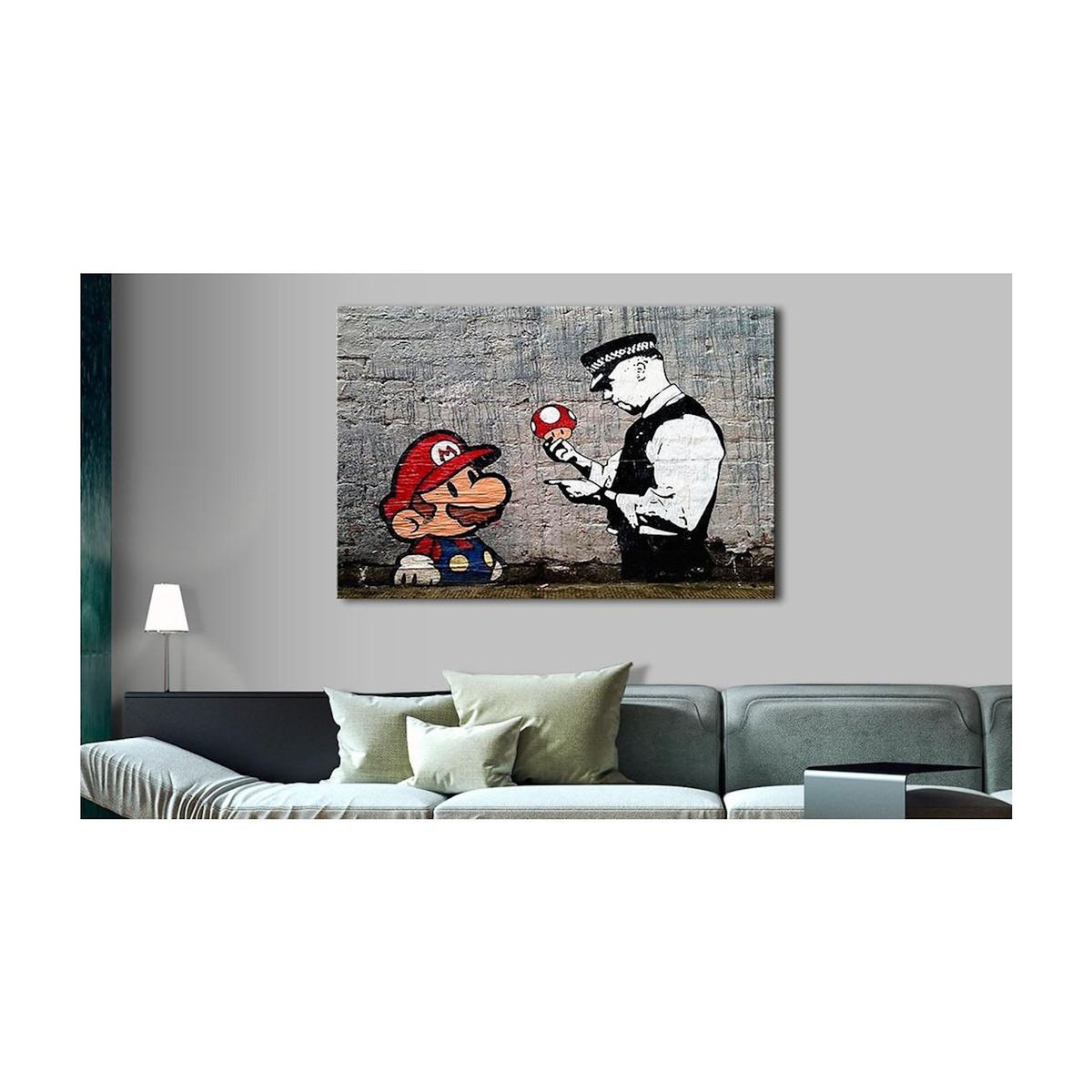 Paris Prix Tableau Imprimé  Mario & Cop - Banksy