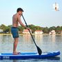 Voir la diapositive 2 : SIMPLE PADDLE Paddle Gonflable CAYMAN 10' 30'' 6  (300 x 76 x 15 cm) avec Pagaie, Leash, Pompe et Sac de Transport