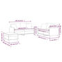 Voir la diapositive 6 : VIDAXL Ensemble de canapes 3 pcs avec coussins noir tissu