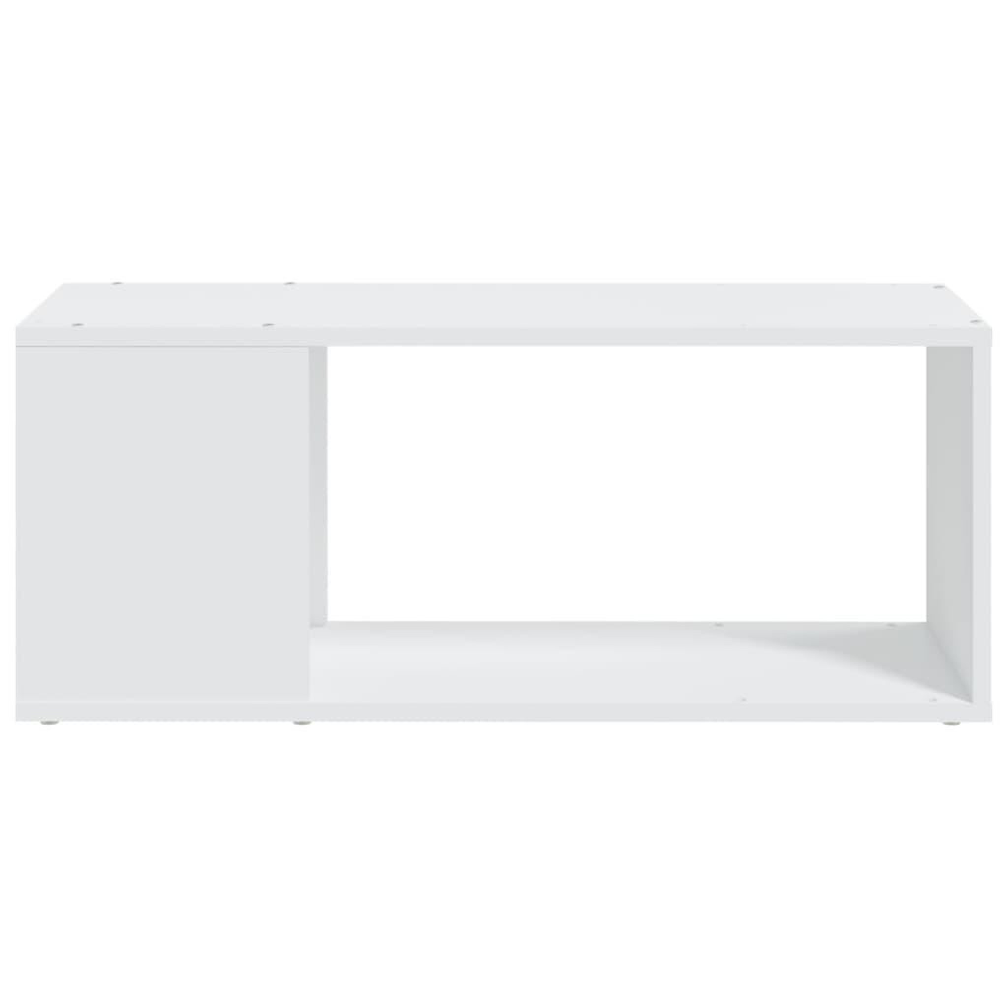 Voir la diapositive 5 : VIDAXL Meuble TV Blanc 80x24x32 cm Bois d'ingenierie