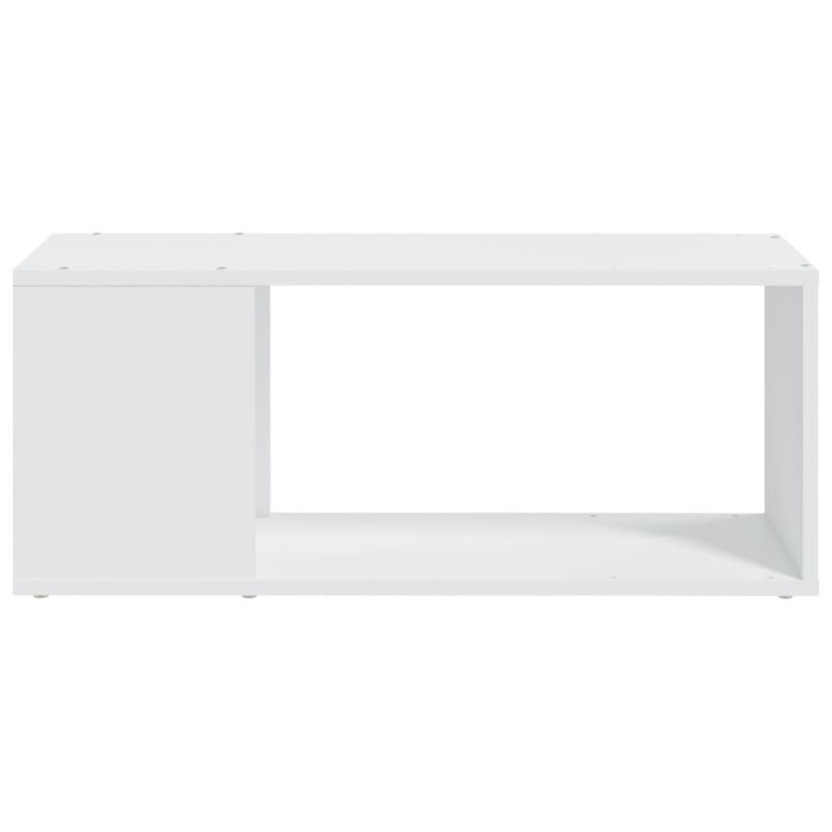VIDAXL Meuble TV Blanc 80x24x32 cm Bois d'ingenierie