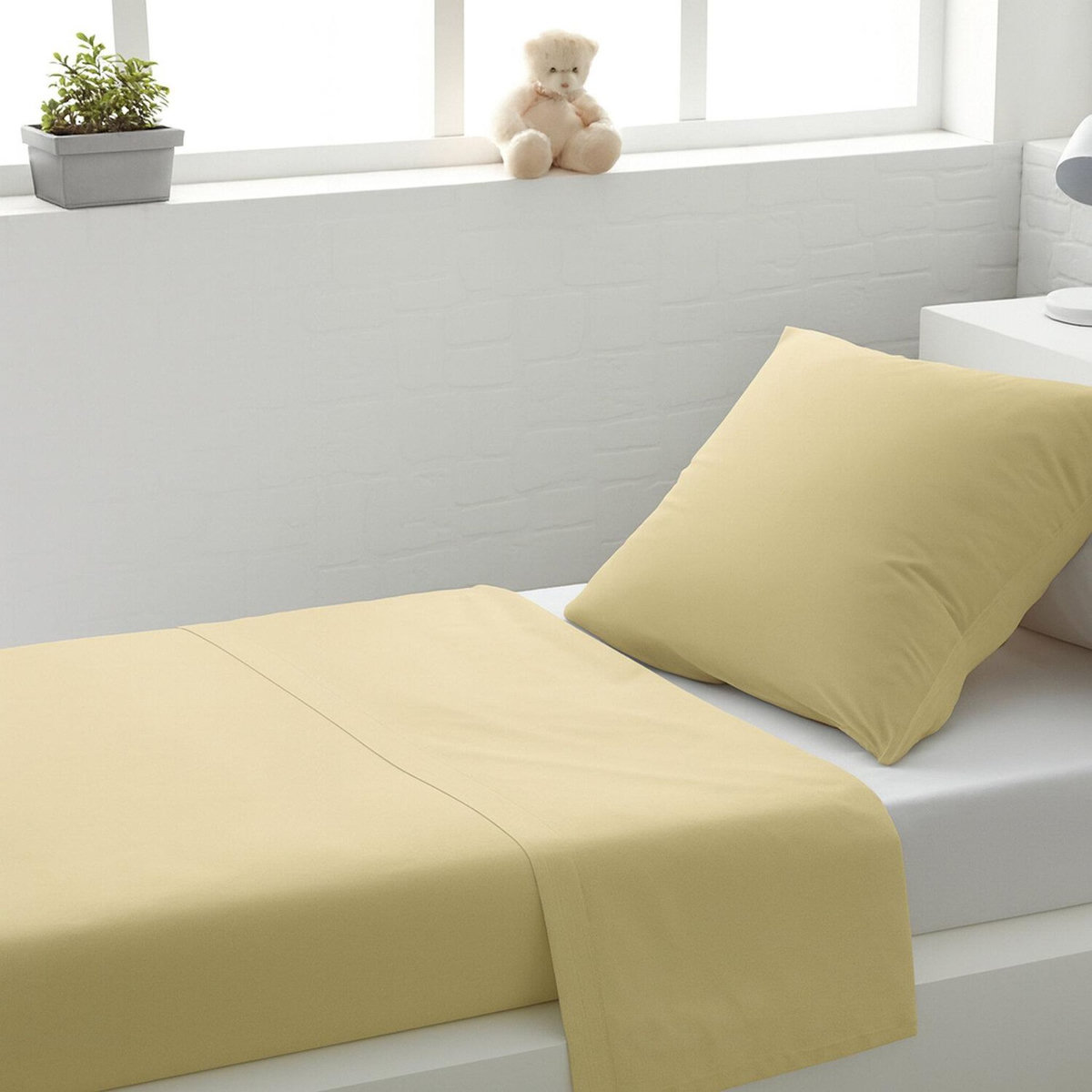 Home collection Drap plat 100% coton uni