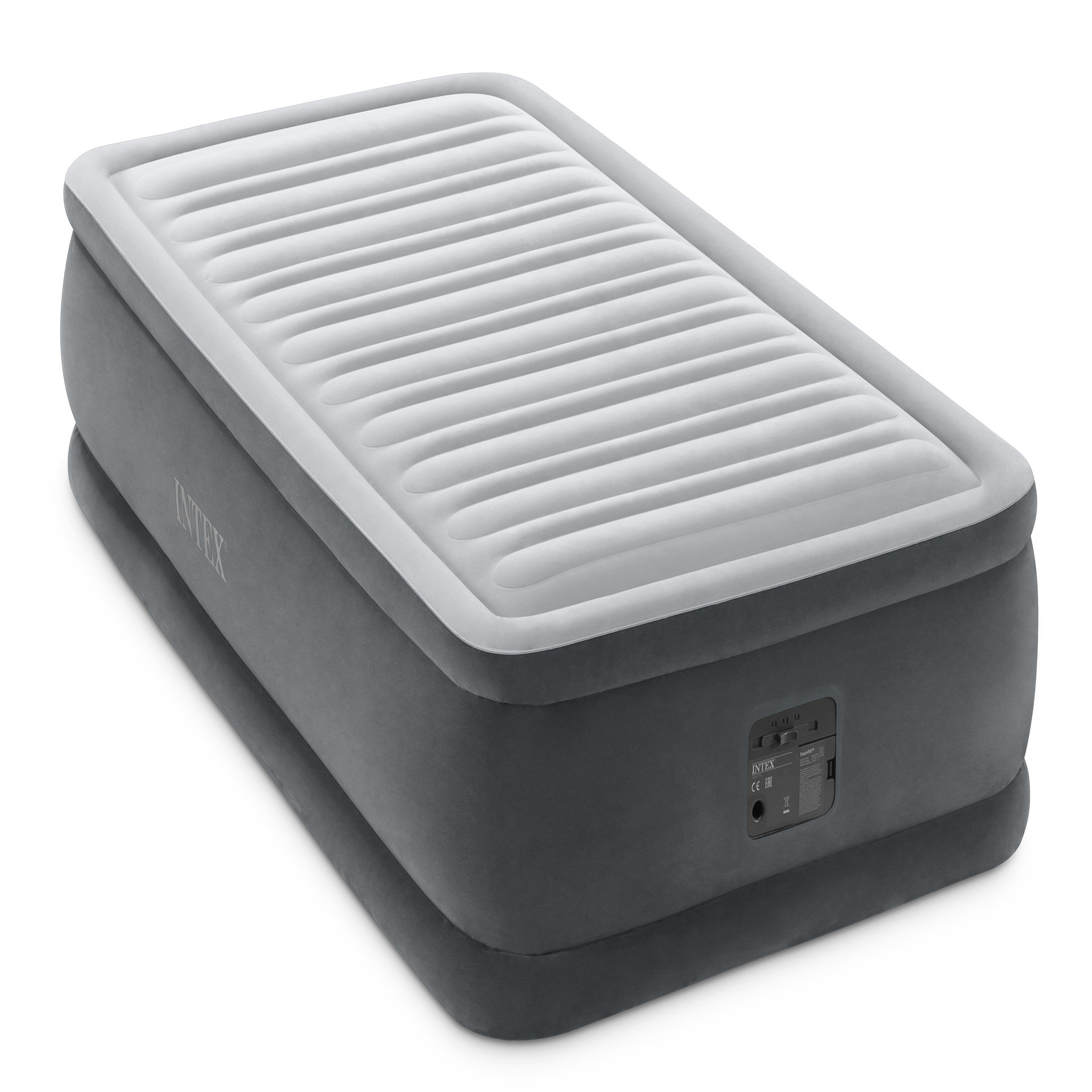 Voir la diapositive 2 : Intex Matelas gonflable électrique de camping - 1 personne - 191x99x46cm - FIBER TECH