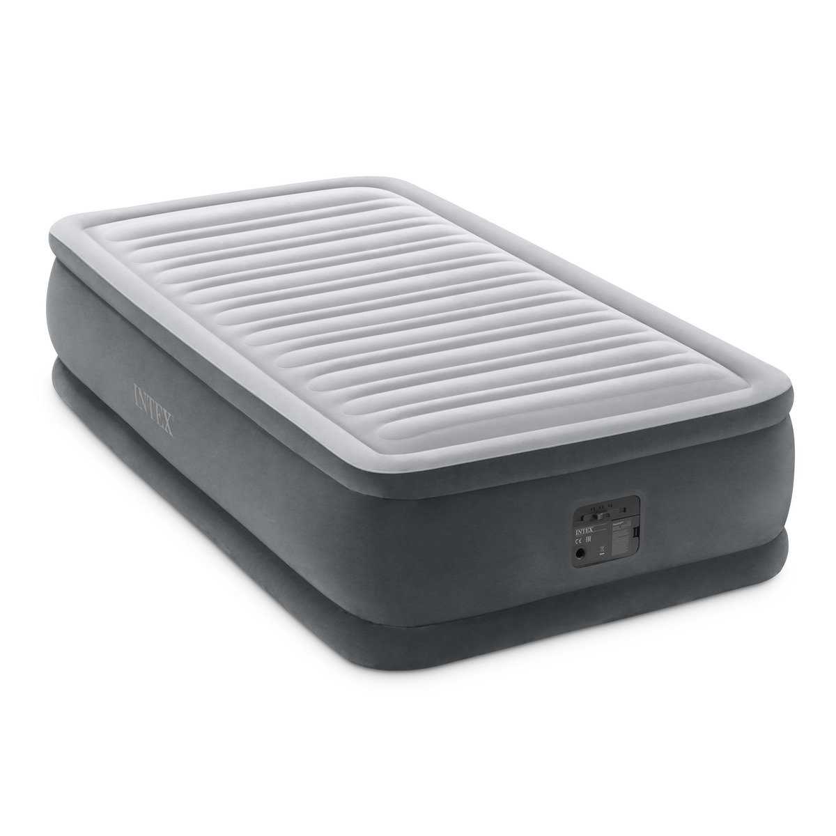 Intex Matelas gonflable électrique de camping - 1 personne - 191x99x46cm - FIBER TECH