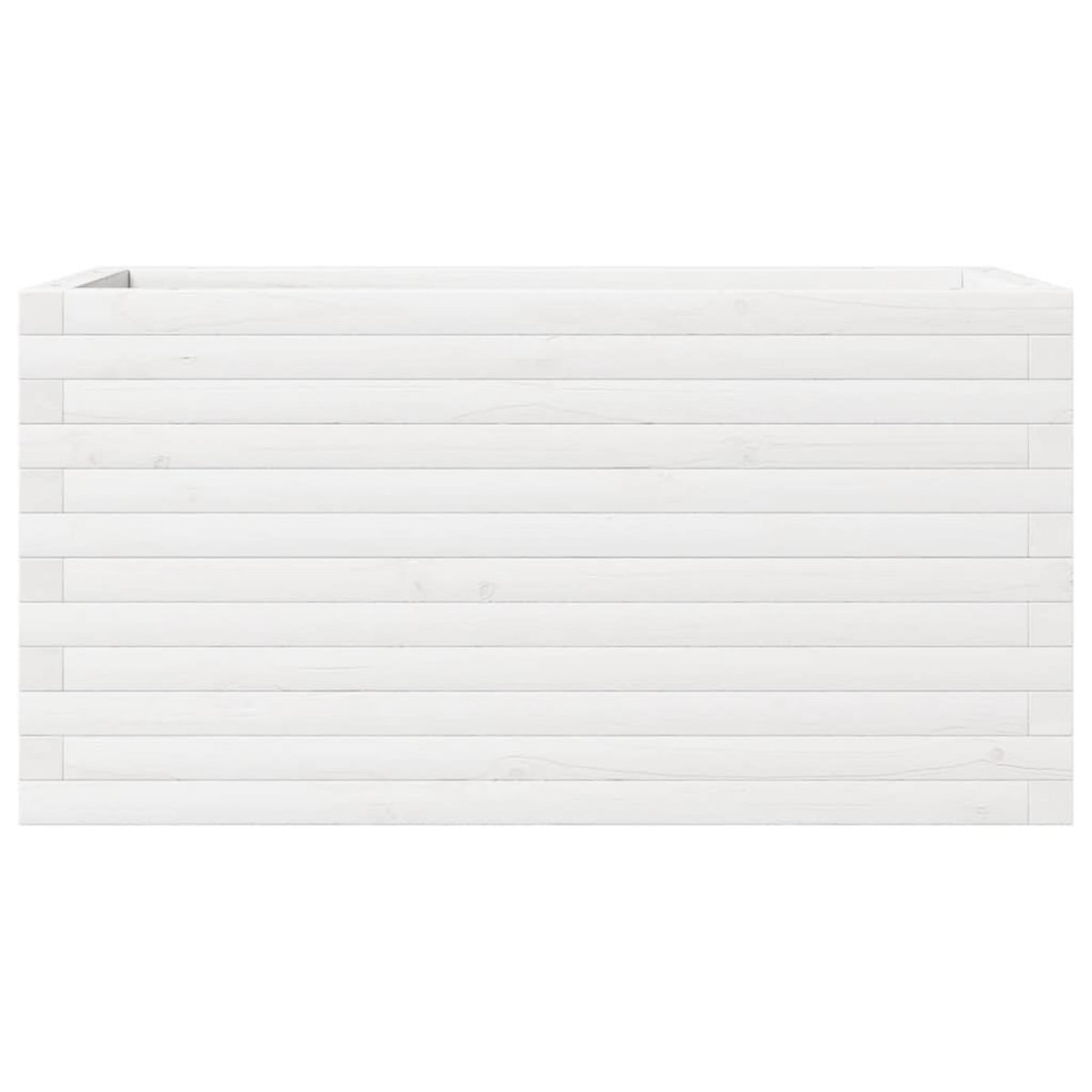 VIDAXL Jardiniere blanc 90x40x46 cm bois de pin massif