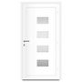 Voir la diapositive 4 : VIDAXL Porte d'entree Blanc 110x210 cm Aluminium et PVC