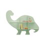 Voir la diapositive 1 : SWEEEK Etagère murale dinosaure 5 espaces de rangement vert - L 108 x P 16.5 x H 78.5 cm - Brachi