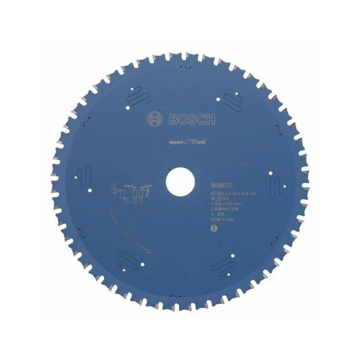 BOSCH Lame de scie circulaire pour l acier 230 x 25,4 x 1,6mm 48 dents BOSCH EXPERT 2608643058