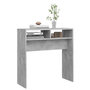 Voir la diapositive 4 : VIDAXL Table console gris beton 78x30x80 cm bois d'ingenierie