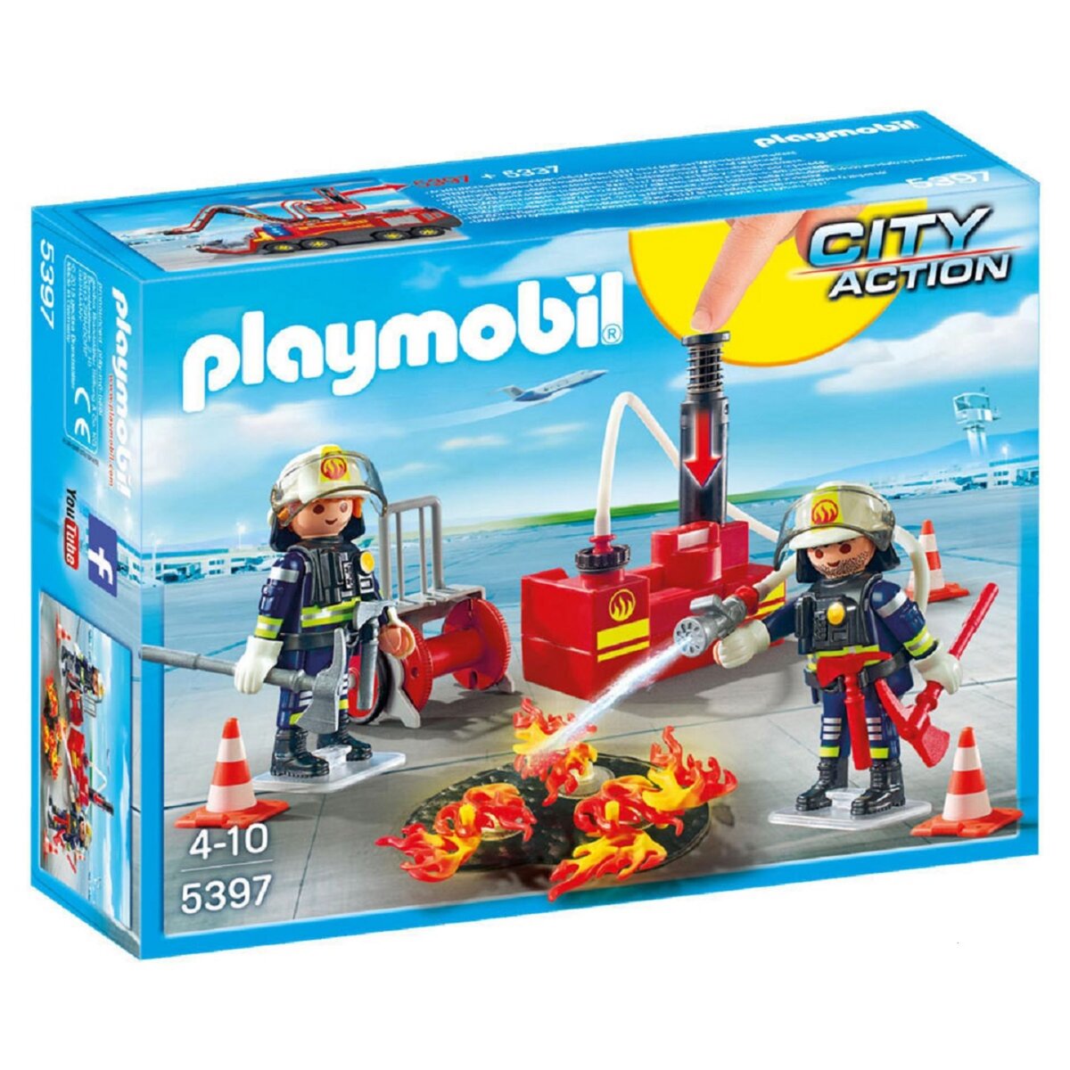 PLAYMOBIL 5397 - City Action  - Pompiers avec matériel d'incendie