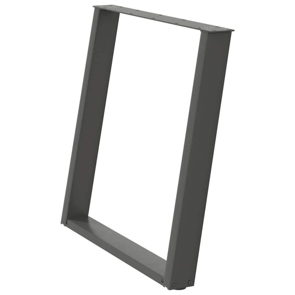 VIDAXL Pieds de table a manger forme de U 2 pcs 70x(72-73) cm acier