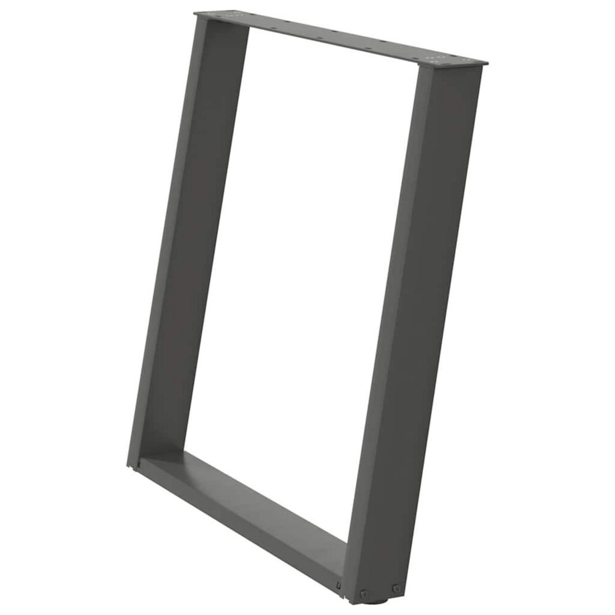 VIDAXL Pieds de table a manger forme de U 2 pcs 70x(72-73) cm acier