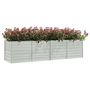 Voir la diapositive 3 : VIDAXL Lit sureleve de jardin 320x80x77 cm Acier galvanise Argente