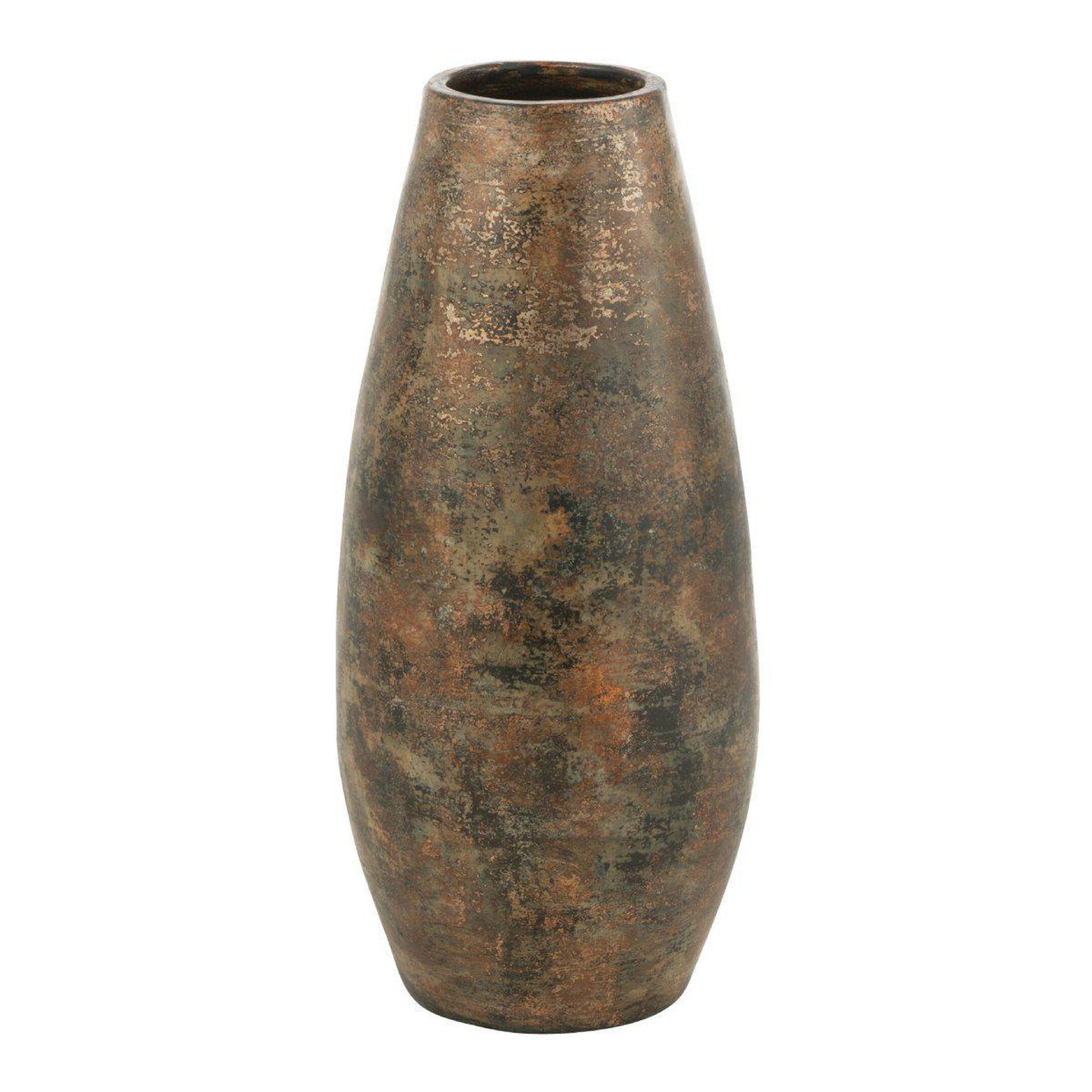 Voir la diapositive 1 : J-LINE Vase en terre cuite  theron  57cm multicolore