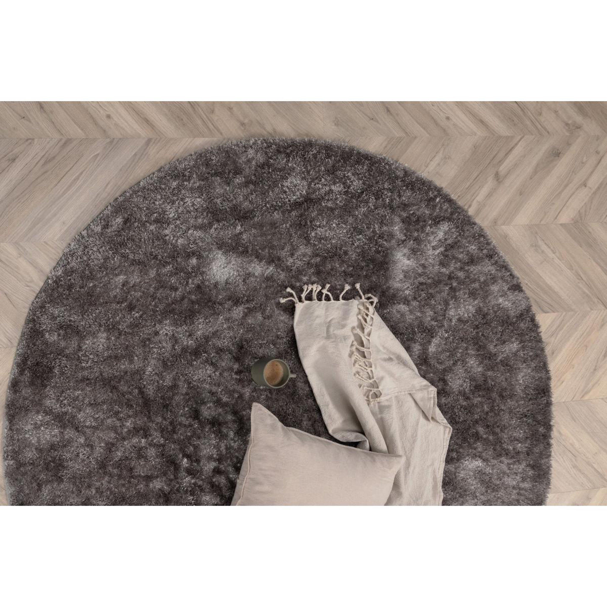 Voir la diapositive 5 : Paris Prix Tapis rond  mattis  200cm gris