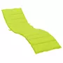 VIDAXL Coussin de chaise longue vert vif 200x70x3 cm tissu oxford