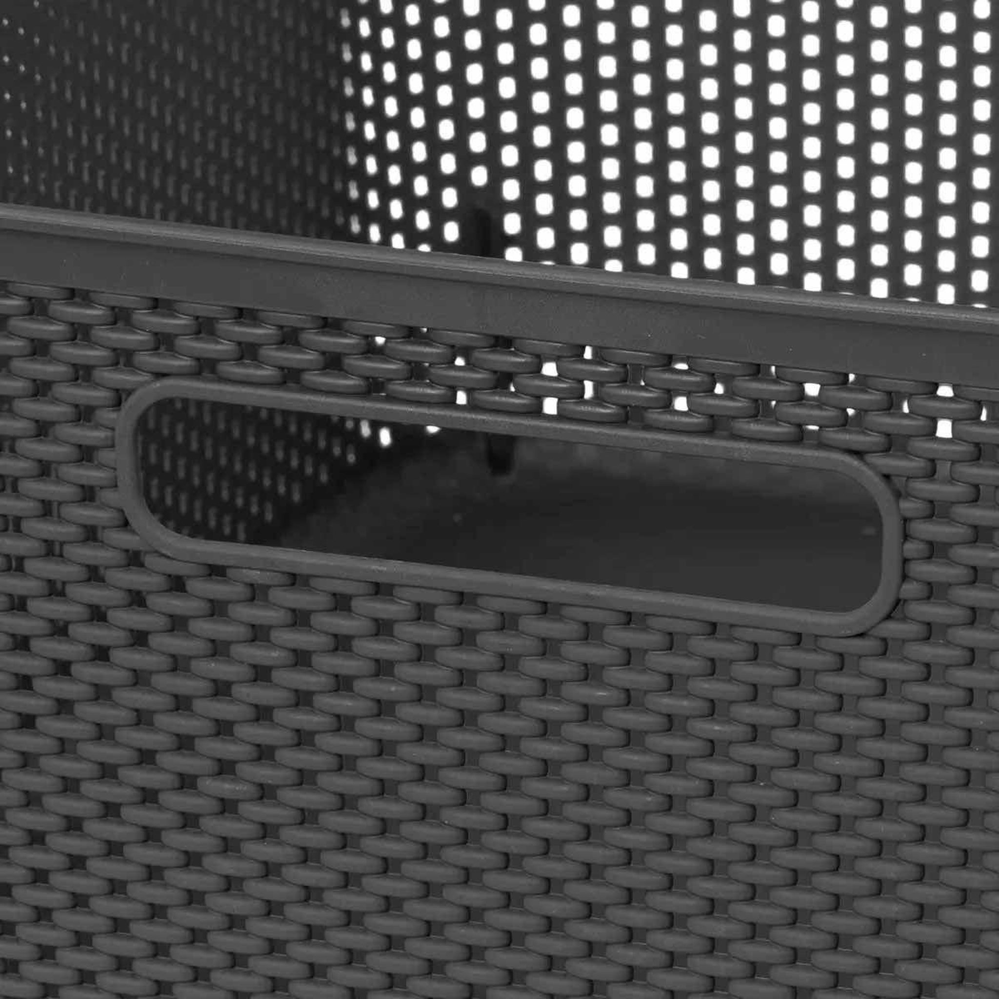 Voir la diapositive 2 : FIVE Panier de Rangement  Crochet  14cm Gris Anthracite