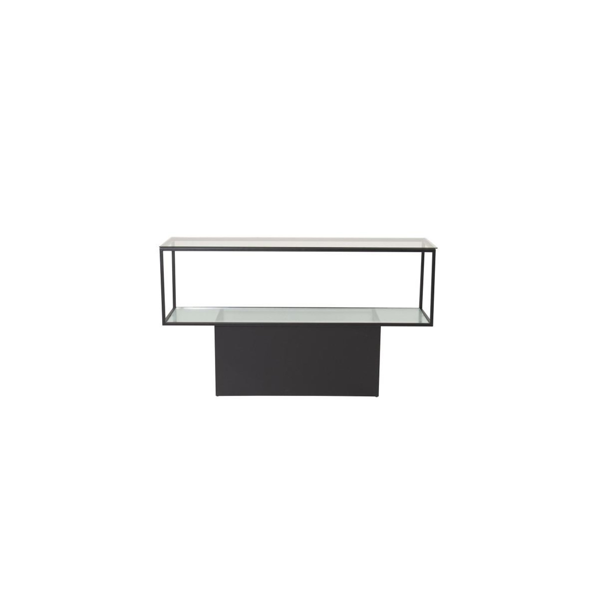 Voir la diapositive 2 : Paris Prix Console design en verre  maglehem  130cm noir