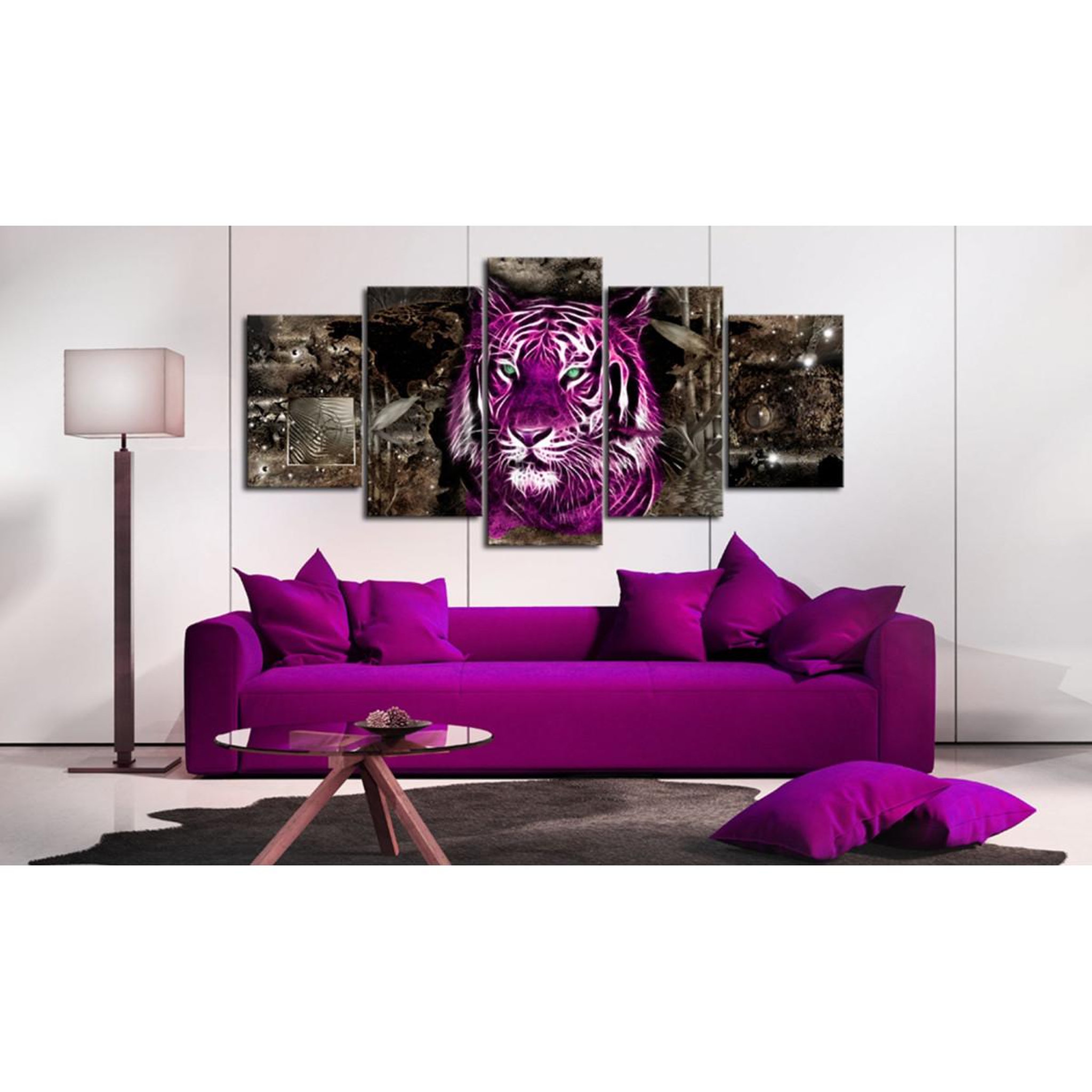 Voir la diapositive 2 : Paris Prix Tableau imprimé  purple king
