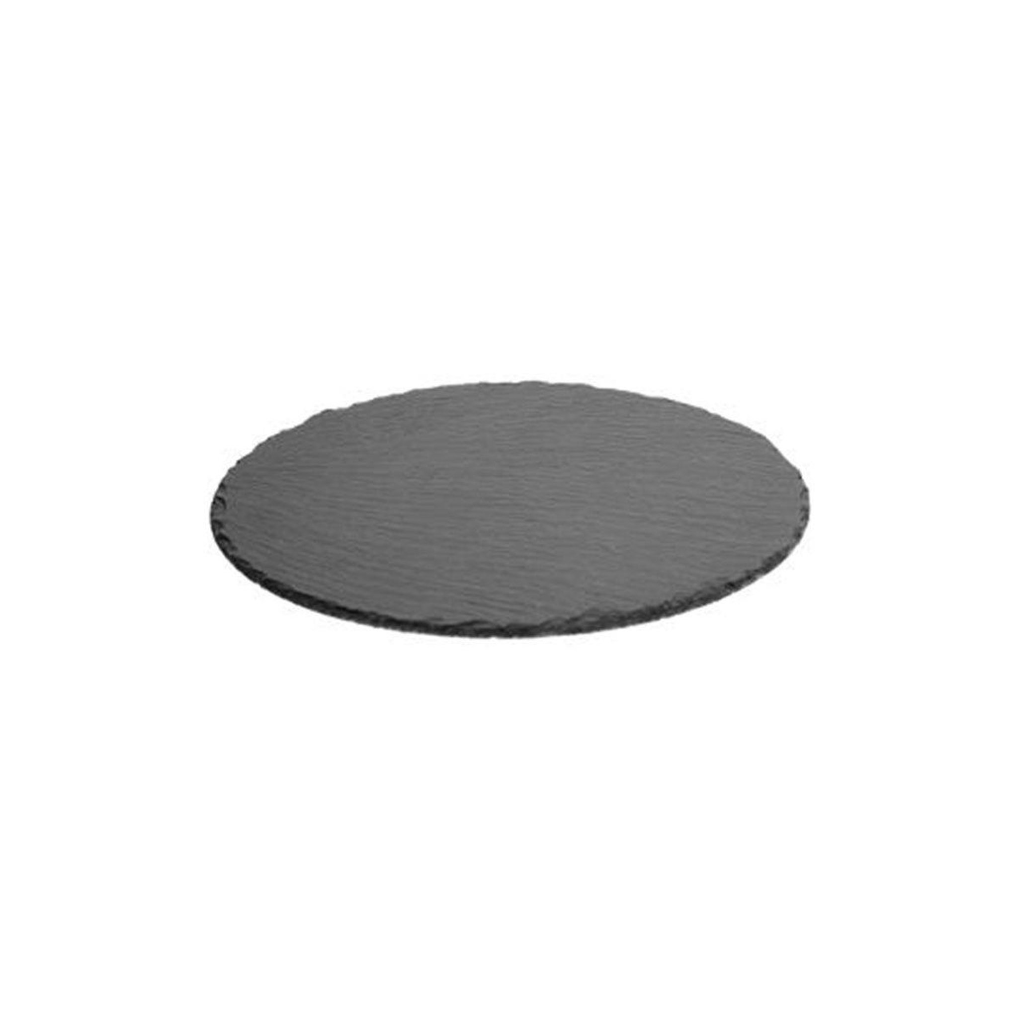 SECRET DE GOURMET Lot de 6 assiettes à dessert  ardoise  22cm gris