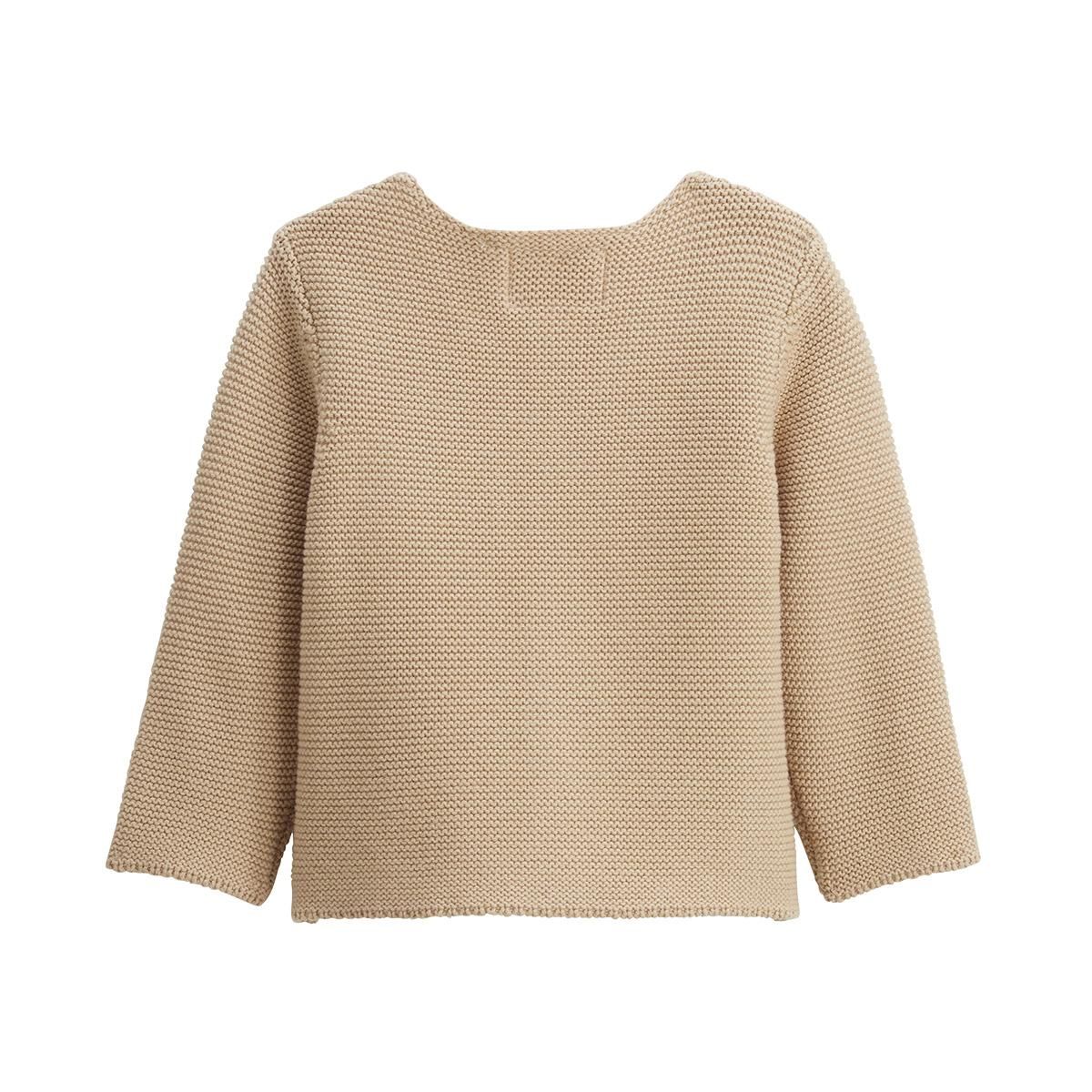 Petit Béguin Ensemble gilet et pantalon avec pieds bébé en tricot Hello Baby