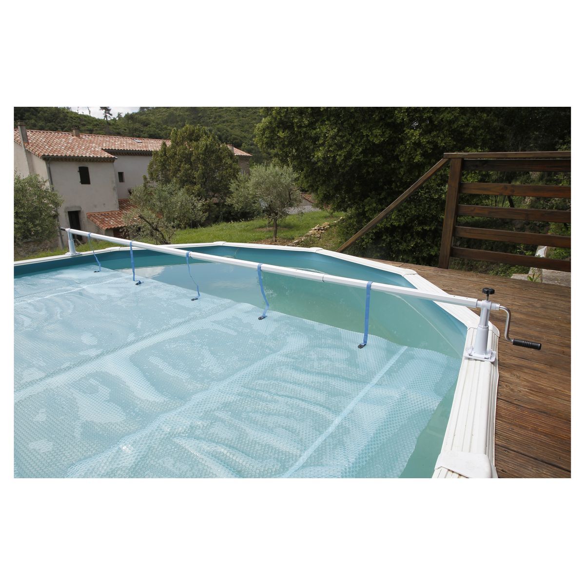 UBBINK Enrouleur bâche à bulles - Jusqu'à 5,50m - XTRA