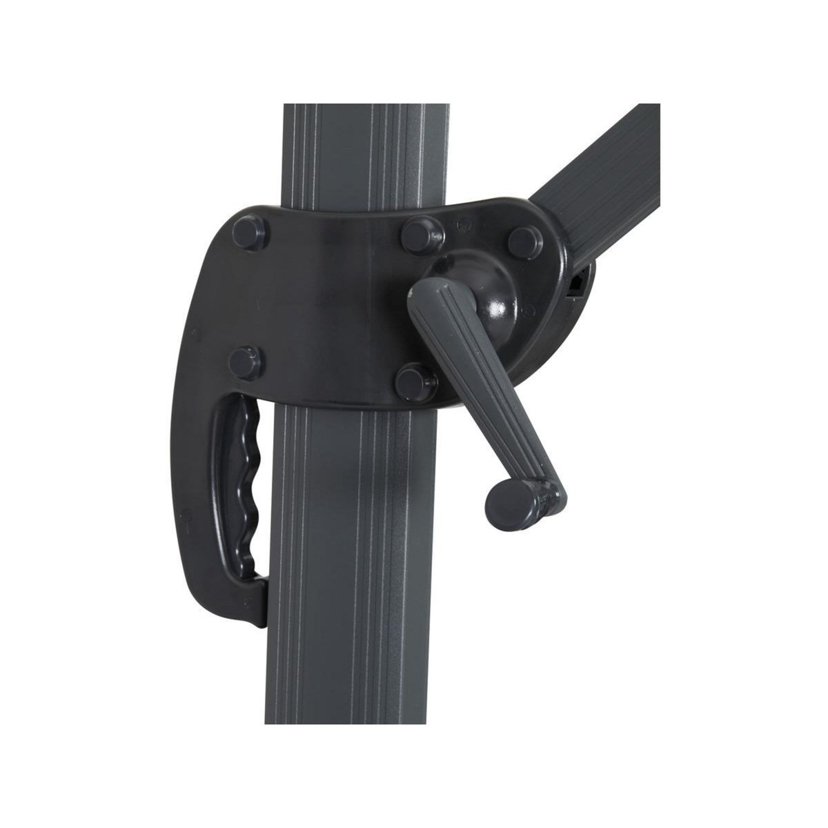 Habitat et Jardin Parasol jardin déporté Alu  Sun 4   - Rectangle - 3 x 4 m - Vert - Dalles à lester incluses